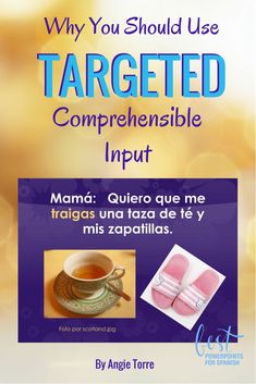 a poster with the words, why you should use targeted compreensible infout