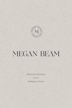 the front cover of megan beam