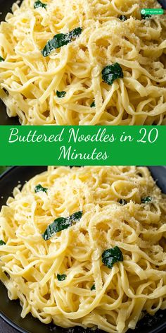 buttered noodles in 20 minutes are the perfect side dish