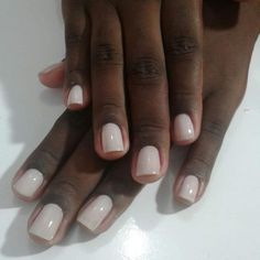 Manicure Ideas For Short Nails Natural Black Women, Nude Nails For Black Women, Bw Nails, Attractive Hands, Pearl Nail Art, Nail Art 3d, Queen Nails, Gel Mani