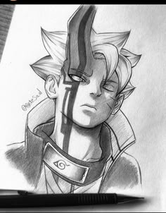 Boruto Drawing Pencil, Boruto Sketch, Naruto Episodes, Anime Boy Sketch