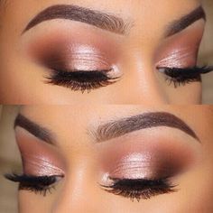 Rose Gold Eye Makeup, Eye Colours, Pageant Makeup, Makeup Looks For Green Eyes, Wedding Makeup For Brown Eyes