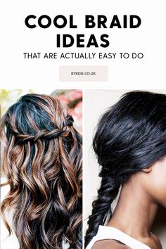 We're obsessed with these quick and easy braid tutorials. Braids To Try, Braids Tutorial Easy, Braid Tutorials, Cool Braids, Easy Braids, Braided Hairstyles Easy