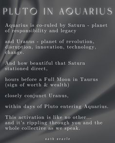 an image of the poem pluto in aquarius