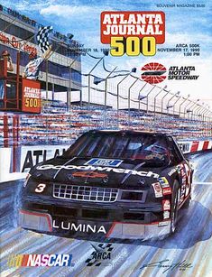 an advertisement for the atlanta journal 500