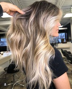 Level 7 Hair Balayage, Blonde Dimensional Hair, Dimensional Blonde Balayage, Dimensional Hair, Ombre Hairstyles, Perfect Blonde Hair, Bombshell Hair, Going Blonde