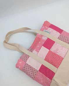 Pink Canvas Beach Bag For Everyday Use, Multicolor Patchwork Shoulder Bag For The Beach, Pink Cotton Beach Bag For Daily Use, Rectangular Patchwork Shoulder Bag For Beach, Beach Rectangular Patchwork Shoulder Bag, Rectangular Patchwork Beach Shoulder Bag, Casual Pink Patchwork Bag, Everyday Pink Canvas Beach Bag, Beach Patchwork Tote Bag