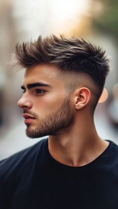 23 Dapper Faux Hawk Haircuts for Men to Explore Faux Hawk Men, Faux Hawk, Haircuts For Men, Long Tops, Mens Hairstyles, Classic Style, Hair Cuts, Twist, For Men