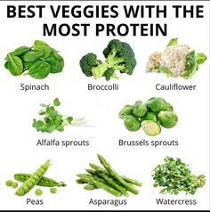 the best veggies with the most protein