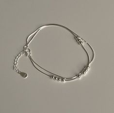 Silver Bracelet Designs, Beads Design, Bracelets Design, Silver Bracelets For Women, Simple Bracelets