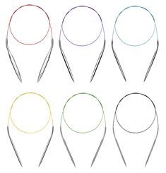 PRICES MAY VARY. WHY choose our knitting kit - the join of the needle & cables are smooth and sturdy. Not break easily or snag yarns like other products. US size marked. Others only have mm marked and you have to measure. The kit includes 6 pairs - Size 15, 11, 9, 7, 5, 2. Each needle tip is 5.75" long. The tube is 28" long. Total length is 40" long, nice for bigger knit projects, like tank tops, scarfs, sweaters, blanket. WHY CHOOSE STAINLESS STEEL CIRCULAR NEEDLES - super light and provide a s Magic Loop Knitting, Metal Magic, Big Knits, Magic Loop, Knitting Kit, Knit Projects, Knit In The Round, Circular Knitting Needles, Circular Needles