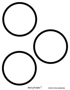 three circles are shown in black and white