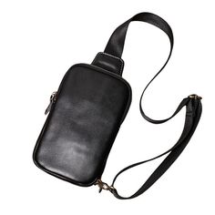 Expertly crafted from genuine leather, the Genuine Leather Men's Chest Bag Messenger is a versatile and stylish choice for daily use. With a simple and unique design, it offers a lightweight and convenient solution for carrying personal belongings like a phone, wallet, and more. The high-quality hardware ensures durability and smooth opening and closing. Your browser does not support our video. Product Information Main Material: Genuine Leather Gender: Unisex Style : Chest bag, small crossbody b Leather Phone Bag Satchel For Daily Use, Casual Business Crossbody Phone Bag, Casual Business Phone Shoulder Bag, Portable Satchel Chest Bag For Everyday Use, Black Casual Phone Bag For Business, Casual Black Phone Bag For Business, Black Casual Business Phone Bag, Daily Use Chest Bag With Cell Phone Pocket, Leather Shoulder Phone Bag