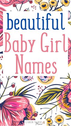 This list of beautiful baby girl names has the meanings and will leave you wanting more. Unique Baby Girl Names, Strong Boys Names, Uncommon Baby Names