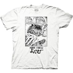 PRICES MAY VARY. BECOME A CAT PERSON: Enjoy geeking out while wearing your favorite Junji Ito's Cat Diary: Yon and Mu merch! FANDOMS ARE THE BEST: Face it, we all love a good fandom. How about representing your favorite manga while rocking this sweet Junji Ito's Cat Diary: Yon and Mu shirt? Our Cat Diary tees are more than just a t-shirt. They are a way to bond with friends. WHAT’S MY SIZE AGAIN?: Forget your size after binging all night? We’ve got you. This cool shirt is available in sizes S–3X Cat Diary, White Clothing, Junji Ito, Graphic Apparel, Cat Person, Anime Shirt, Crew Neck Shirt, Cat Shirts, Cat Tshirt