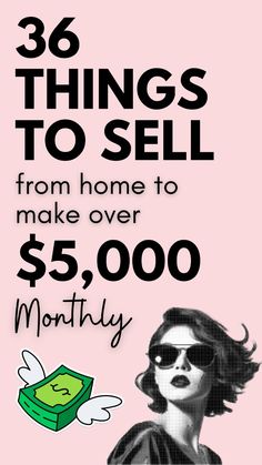 a woman with sunglasses and money in her hand is featured on the back of a pink poster