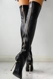 Street Clothes, Boots Woman, Patent Leather Boots, High Leather Boots, High Heels Boots, Zipper Boots, Lace Up Booties, Shoes High Heels