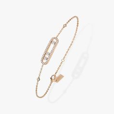 Pave Bracelet, 18k Gold Bracelet, French Jewelry, Luxury Bracelet, Bracelets Gold Diamond, Geometric Diamond, Pink Bracelet, Rose Gold Diamonds, Diamond Bracelets