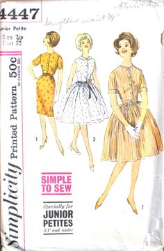 an old fashion sewing pattern from the 1960s