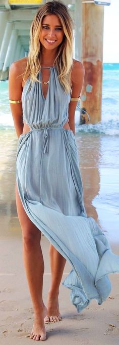 Style Solutions     #desiremore #desiremorestore Beach Wear For Ladies, Long Beach Wear, Teenage Halloween Costumes, Sukienki Maksi, Devil Halloween, Boho Styl, Beach Looks, Stil Boho, Goddess Dress