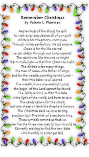 a poem with christmas lights on it and the words'remember christmas'written in white