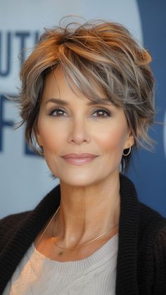 22 Short Haircuts for Confident Older Women Short Hairstyle For Older Women Over 50 With Fine Hair, Shaggy Short Hair, Messy Short Hair, Edgy Short Hair, Hairdos For Short Hair, Bob Hairstyles For Fine Hair, Mom Hairstyles, Short Layered Haircuts, Haircuts For Medium Hair