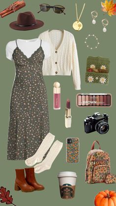 #Fall #fallaesthetic #fallvibes #outfitinspo #outfit #outfits #fashioninspo #fashion #fashionaesthetic #falloutfits #falloutfit Fall Cottagecore Outfits, European Summer Style, Church Outfit Fall, Cottage Core Fashion, Cottagecore Outfit, Cottagecore Outfits