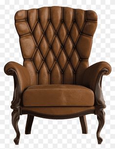 an upholstered green leather chair with diamonded backrests and footstools