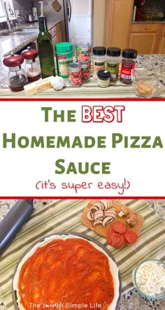 the best homemade pizza sauce is super easy