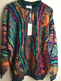 Coogi Sweater Outfit, Coogi Outfit, Crazy Clothes, Looks Hippie, Hippie Sweaters, Coogi Sweater, Estilo Hippie, Sweater Outfit, Streetwear Men Outfits