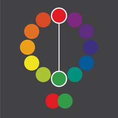 an image of a clock with different colored circles around it on a dark background illustration