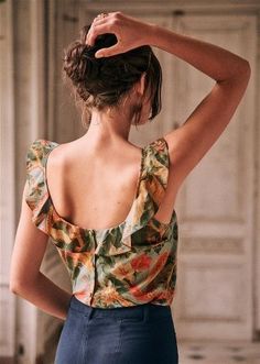 Summer Dresses Casual, Cooler Look, Thrift Fashion, Couture Tops, Diy Couture, Parisian Style, Dresses Casual, Summer Outfit