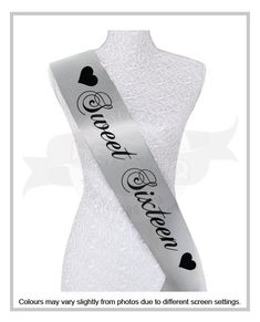 ~ SASH INFORMATION~ This gorgeous sash reads; Sweet Sixteen with picture of hearts at each end of the writing. You can see our sash and print colors in the listing photos and these can be selected during check out. This beautiful satin sash is 175cm/69" long and is open ended. We include a sash pin with your sash to adjust to your perfect size.  Please note Rainbow sash is additional $3 and you will need to contact us if you require this sash colour. ~ DISCOUNTS AVAILABLE ~ We are happy to discount larger orders and offer combined shipping. Please contact us for a quote. ~ HANDLING TIMES ~ Our handling times are 1-5 business days for sashes plus postage time. If you require a rush order please contact us prior to purchasing.  ~SHIPPING INFORMATION~ This item is shipped from Australia. It i Birthday Sash, Sixteenth Birthday, Sweet Sixteen Birthday, Satin Sash, Open Ended, Sweet Sixteen, Sweet 16, Costume Accessories, Australia