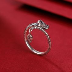 Meaningful Symbols, The Virtues, Chinese Zodiac Signs, The Buddha, Year Of The Dragon, Dragon Design, Open Ring, Adjustable Ring, Chinese Style