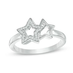 Star-shaped Rings With Diamond Accents, Diamond White Star-shaped Anniversary Rings, Sterling Silver Star-shaped Diamond Ring For Anniversary, Star Shaped Diamond Promise Ring, Star-shaped Promise Ring With Diamond Accents, Star Shaped Diamond Rings With Accents, Star-shaped Diamond Anniversary Ring, Sterling Silver Star-shaped Diamond Ring, Star-shaped Diamond Anniversary Ring With Accents