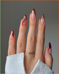 Trendy Spring Nail Inspiration to Inspire Your Next Mani 2024 | Spring Nails 2024 Trends White Nail Design Ideas, Classic Red Nails, Red Nail Theory, Nail Theory, White Nail Design, Sunflower Nail Art, Chrome Manicure, Blue Chrome Nails, White Chrome Nails