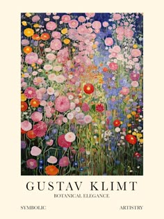 the cover of gustaklimt's book, botanical elegance