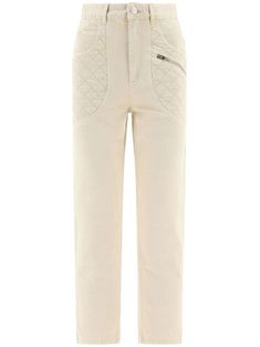 Beige cotton Cassandre jeans, denim, high-rise, front button and zip fastening, belt loops, decorative stitching, classic five pockets, zip detail, logo patch to the rearComposition: Cotton, 100% Isabel Marant Sneakers, Parisian Look, Colorful Sneakers, Decorative Stitching, Fashion Line, Effortless Chic, Look Casual, Elegant Outfit, Look Chic