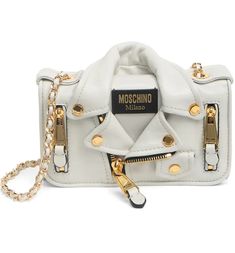 Moschino Leather Moto Shoulder Bag | Nordstromrack Moschino Bags, Leather Moto, Moto Jacket, Italian Leather, Moschino, Camera Bag, Gold Tones, Shoulder Bag, Free Shipping