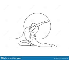 one continuous line drawing of a person doing yoga