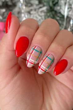 Pink Tip Nails, Santa Nails, Cute Nail Art Designs, Seasonal Nails, Minimalist Nails, Pretty Acrylic Nails