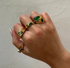 Emerald Dome Ring, Emerald Band Ring, Gemstone Dome Ring, Gold Dome Ring, Dainty Dome Ring, Gold Dome Ring, Minimalist Ring, May Birthstone - Etsy Everyday Green Emerald Ring May Birthstone, Green Emerald Signet Ring With Birthstone Detail, Green Emerald Ring For Everyday Wear, Green Stackable Rings For May Birthstone, Oval May Birthstone Rings For Everyday, Oval Green Enamel Ring With Gemstone, Green Oval Enamel Ring With Gemstone, Minimalist Green Emerald Open Ring, Green Crystal Ring In 14k Gold