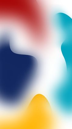 an abstract background with blue, yellow, and red colors in shades of blue, white, orange, and pink