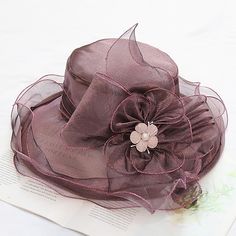 Category:Fascinators,Hats,Headwear; Embellishment:Flower,Pure Color,Splicing,Tulle; Gender:Women's; Quantity:1 PC; Theme:Vintage Theme,Head,Fashion,Birthday,Holiday,Classic Theme,Beach Theme,Wedding; Style:Vintage,Elegant; Hats Category:Straw Hat,Sun Hat,Floppy Hat,Bucket Hat; Occasion:Holiday,Casual; Material:Organza; Front page:WE; Shipping Weight:0.13; Listing Date:03/18/2024; Head Circumference: Style Année 20, Big Hats, Tea Hats, Kentucky Derby Fascinator, Bridal Tea Party, Wedding Party Accessories, Derby Fascinator, Women Church, Tea Party Wedding