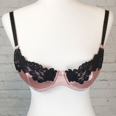 Sexy Pink And Padded Balconetta Bra With Black Lace. This Bra Has Some Serious Lift That Will Enhance Your Shape, Appearance And Cleavage. Size: 34b Never Worn And In Excellent Condition With No Flaws. From A Smoke And Pet-Free Environment. Message Me With Any Questions! Victoria's Secret Pink, Pink Black, Secret Pink, Women's Intimates, Black Lace, Push Up, Victoria's Secret, Black Pink, Pet