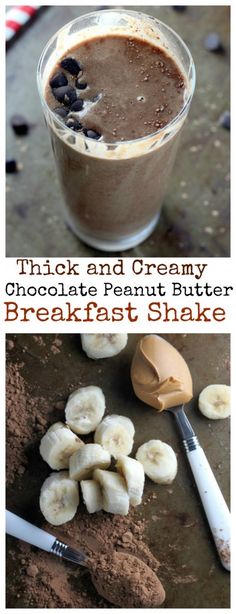 chocolate peanut butter breakfast shake recipe