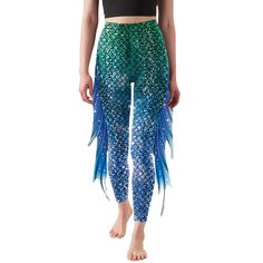 PRICES MAY VARY. 95% Polyester, 5% Spandex Imported Pull On closure Hand Wash, Tumble Dry Low Pants Halloween Costume, Mermaid Leggings, Yoga Prints, Fish Scale, Fish Scales, Leggings For Women, Print Leggings, Women Plus Size, Adult Costumes