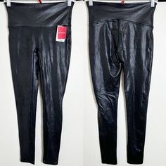 SPANX | Pants & Jumpsuits | New Spanx Faux Leather Legging Black Medium | Poshmark Leggings