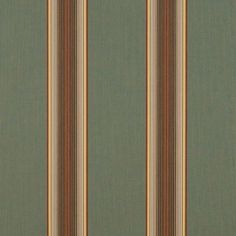 a green and brown striped wallpaper with vertical stripes