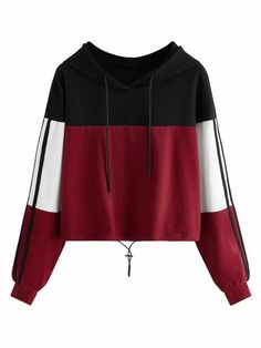 Women's Hoodie Sweatshirt Colorblock Print Tops sold by bobgllok on Storenvy Sweatshirt Crop Top, Halloween Make-up Looks, Patchwork Sweatshirt, Fashion Sweatshirts, Womens Hoodie, Womens Sweatshirts Hoods, Pullover Cardigan, Crop Top Sweatshirt, Patchwork Print